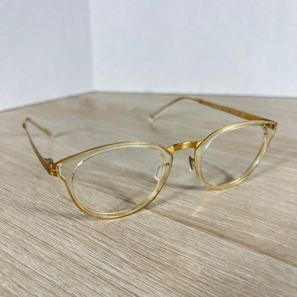 Modo Model 4509A CRYGD Titanium Eyeglasses Gold 48-22-140 Excellent Cond